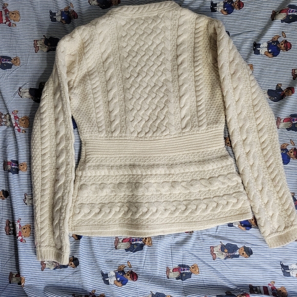 Vintage inis crafts cableknit sweater wool women's - Picture 7 of 9